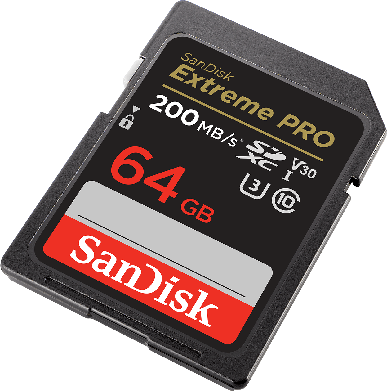Scheda di Memoria SDXC SanDisk Extreme Pro, 64Gb, Classe 10 / UHS-1 U3 SDSDXXU-064G-GN4IN