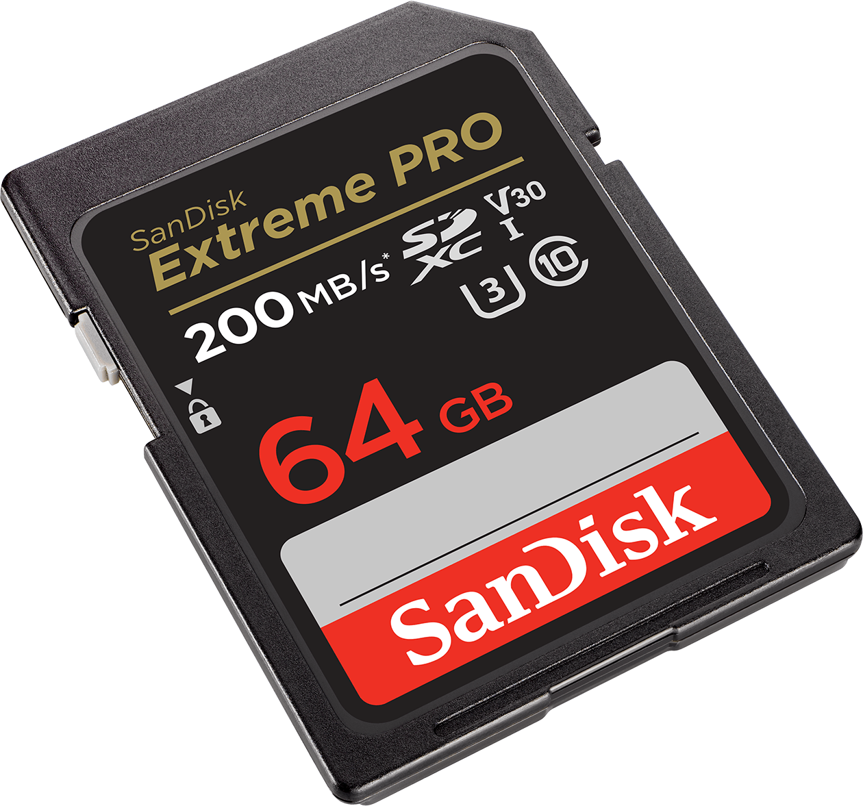 Scheda di Memoria SDXC SanDisk Extreme Pro, 64Gb, Classe 10 / UHS-1 U3 SDSDXXU-064G-GN4IN