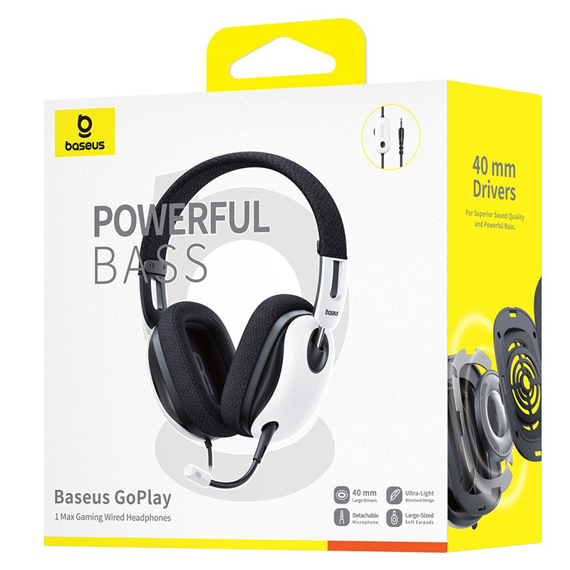 Cuffie 3.5mm Baseus GoPlay 1 Max, Bianche A00181002213-00