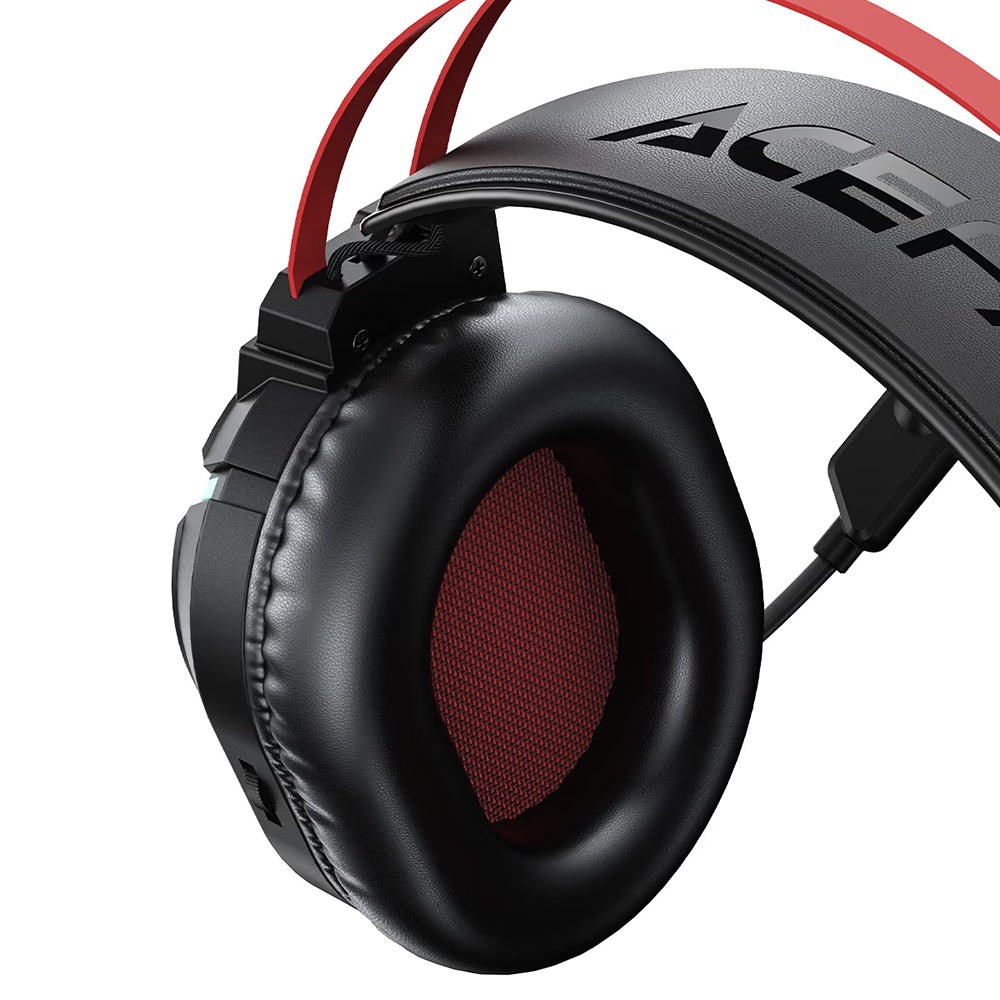 Cuffie Gaming 3.5mm Acefast H16, RGB, 2m, Nere
