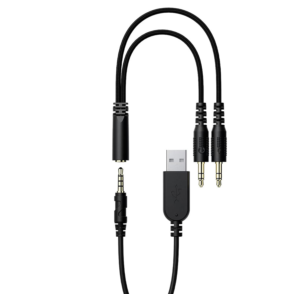 Cuffie Gaming 3.5mm Acefast H16, RGB, 2m, Nere