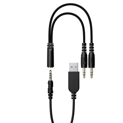 Cuffie Gaming 3.5mm Acefast H16, RGB, 2m, Nere