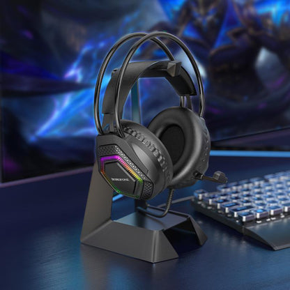 Cuffie Gaming 3.5mm Borofone BO105 Thunder, RGB, 2m, Nere