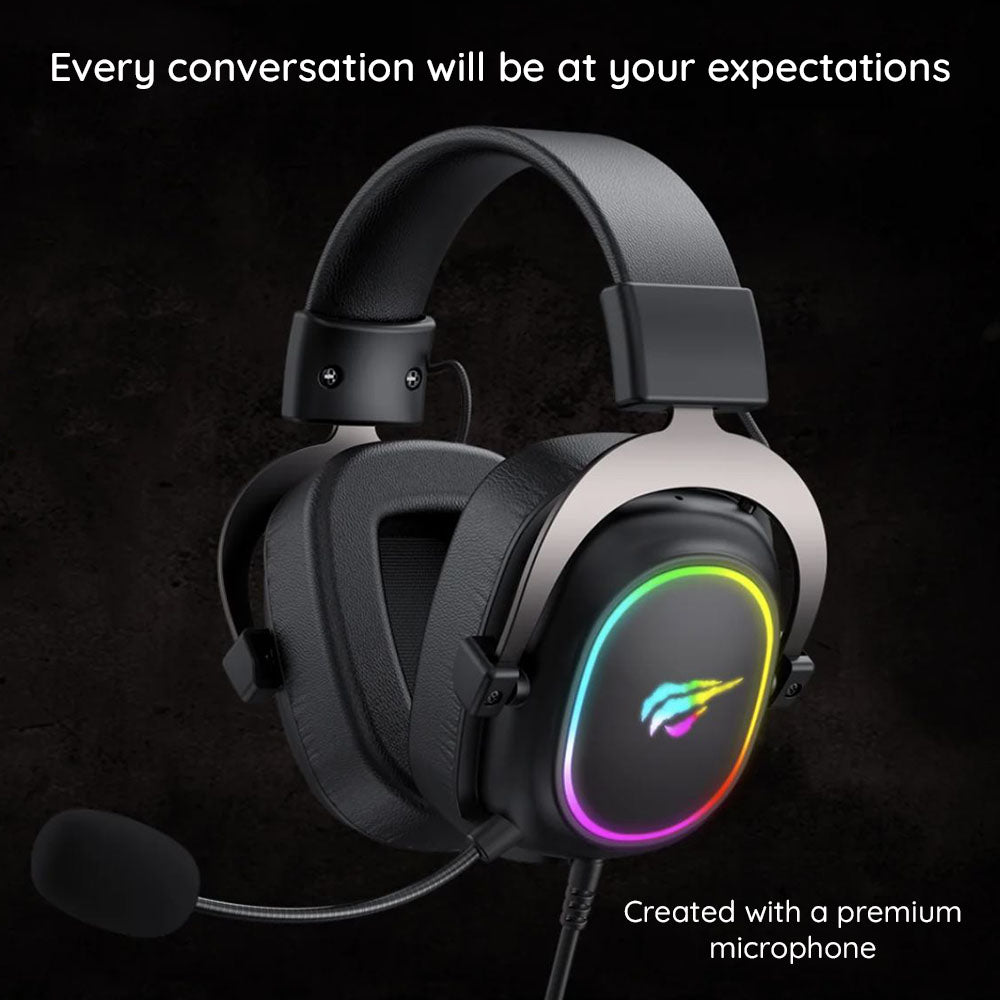 Cuffie Gaming 3.5mm HAVIT H2002P, 2m, Nere