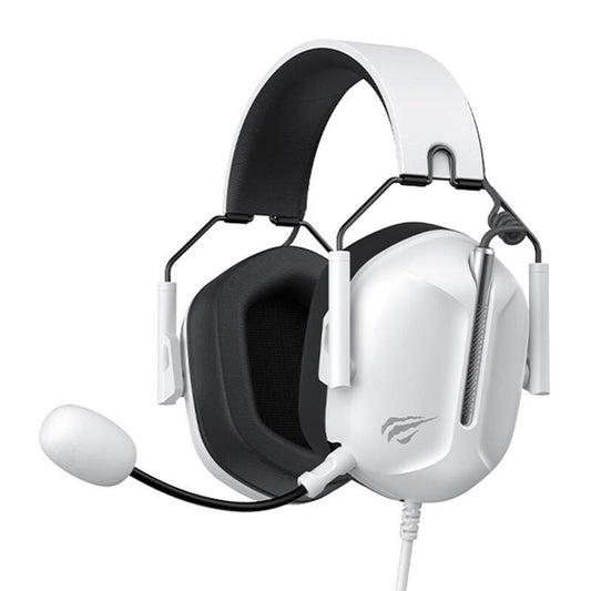 Cuffie Gaming 3.5mm HAVIT H2033d, 2.2m, Bianche