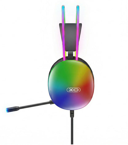 Cuffie Gaming 3.5mm XO Design GE11, RGB, Nere