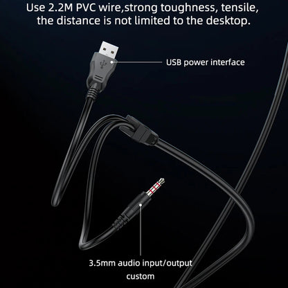 Cuffie Gaming 3.5mm Yesido EK03, RGB, 2m, Nere