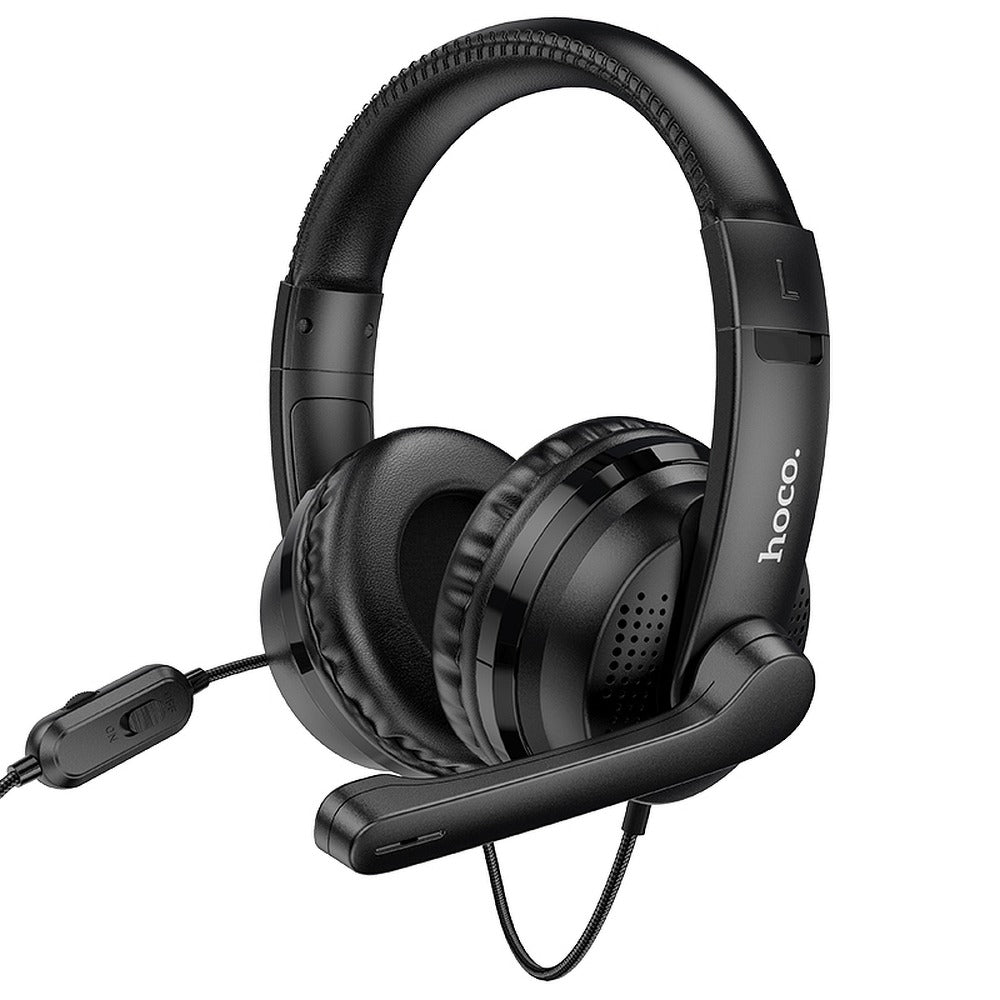 Cuffie Gaming 3.5mm HOCO W103, Nere