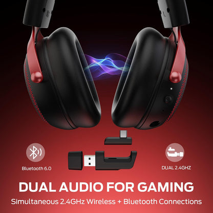 Cuffie Gaming Wireless Monster Mission 350, BT / Wi-Fi / Cablate, Nere