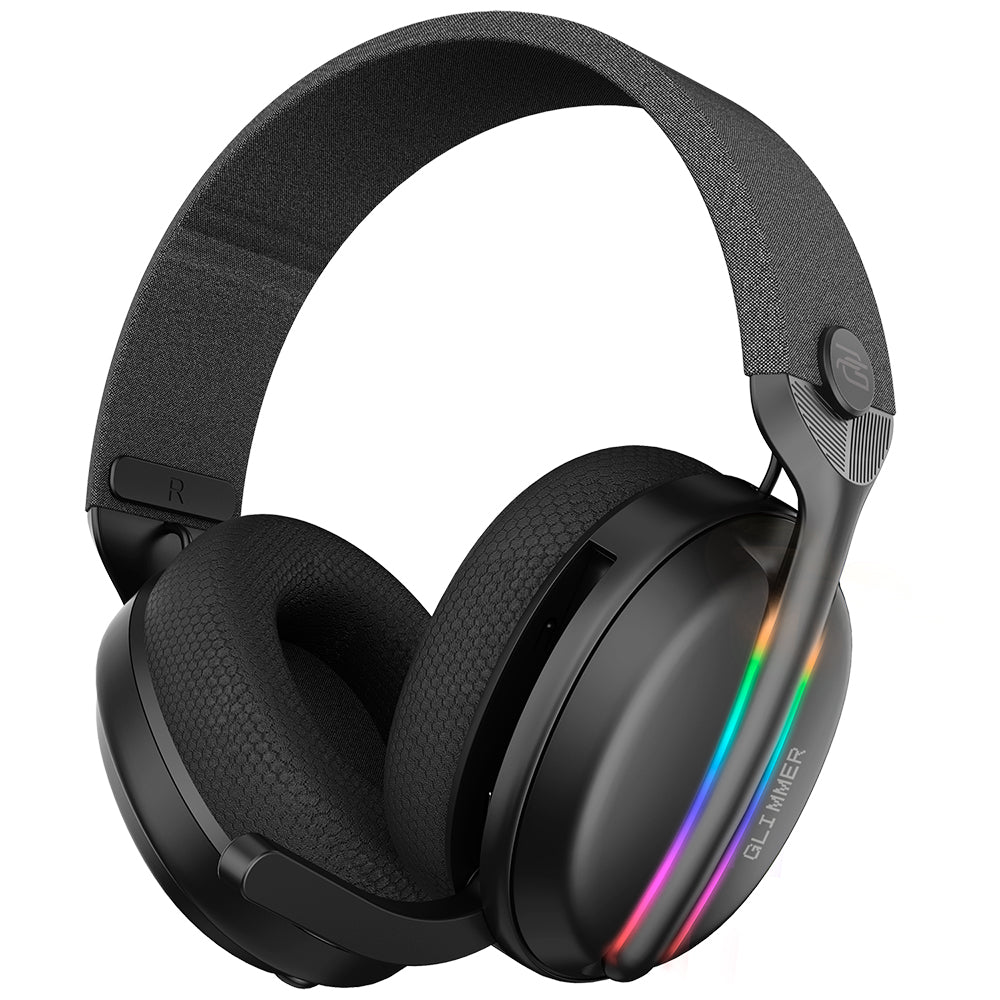 Cuffie Gaming Wireless Proove Glimmer, RGB, BT / Wi-Fi / Cablate, Nere Viola WHGL00022016