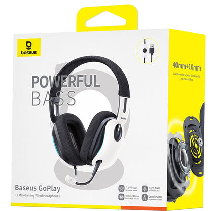 Cuffie USB-A Baseus GoPlay 1+ Max, Bianche A00181003213-00