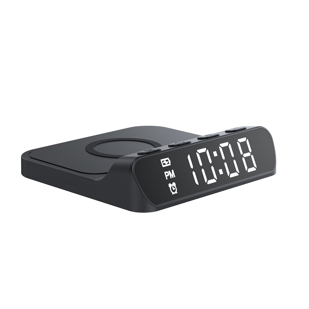 Orologio Digitale HAVIT W3031 con Ricarica Wireless QI, Nero