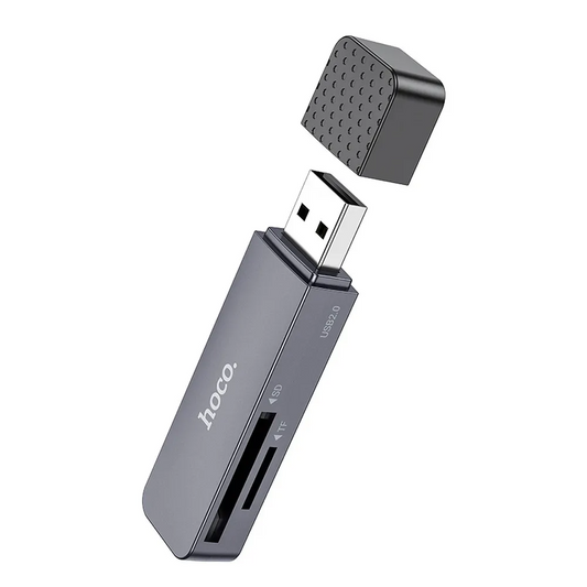 Lettore di schede USB 3.0 HOCO HB45, SD - microSD, Grigio