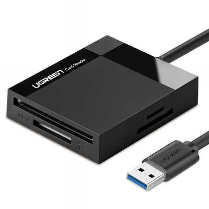 Lettore di schede USB 3.0 UGREEN CR125, SD - microSD - CF - MS, Nero