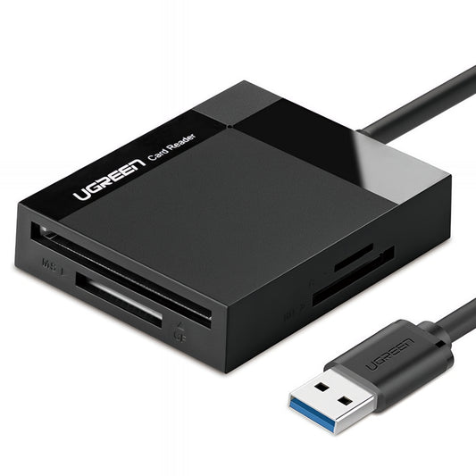 Lettore di schede USB 3.0 UGREEN CR125, SD - microSD - CF - MS, Nero