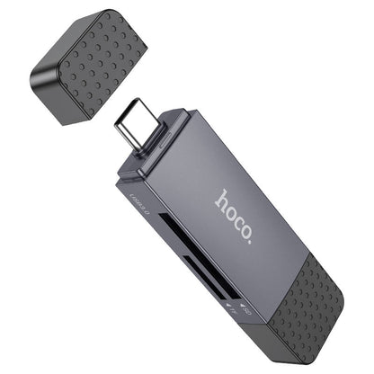 Lettore di schede USB 3.0 / USB-C HOCO HB45, SD - microSD, Grigio
