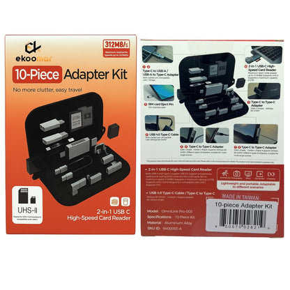 Lettore di schede USB / USB-C OEM OmniLink Pro-003 Travel, 10in1, Grigio