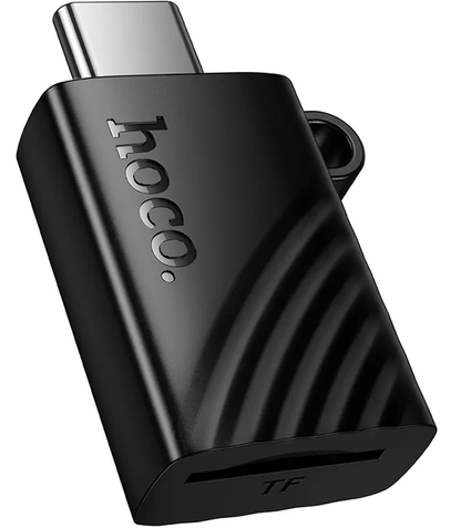 Lettore di schede USB-C HOCO HB53, microSD, Nero