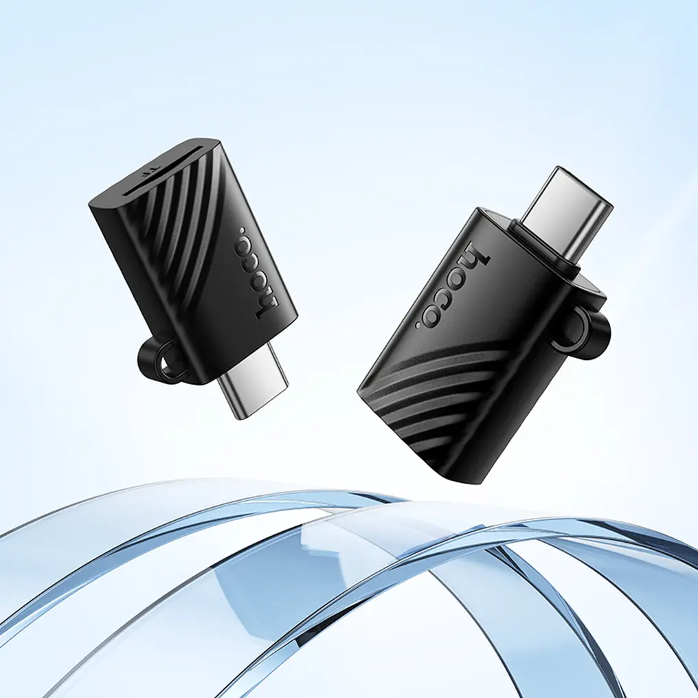 Lettore di schede USB-C HOCO HB53, microSD, Nero
