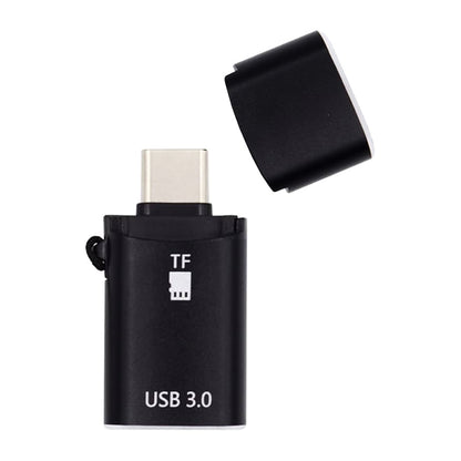 Lettore di schede USB-C Techsuit AluVoltX, USB-A (OTG) - microSD, Nero