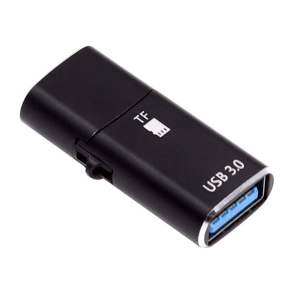 Lettore di schede USB-C Techsuit AluVoltX, USB-A (OTG) - microSD, Nero