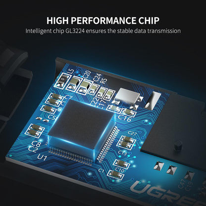 Lettore di schede USB-C UGREEN CM184, SD - microSD, Grigio