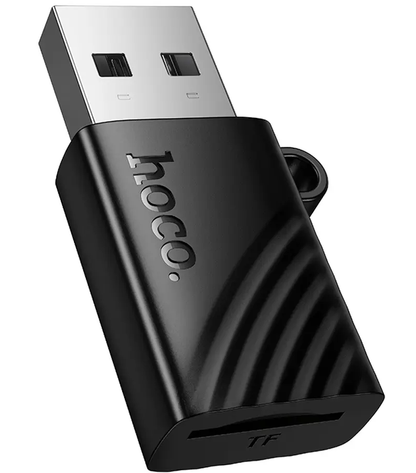 Lettore di Schede USB HOCO HB53, microSD, Nero