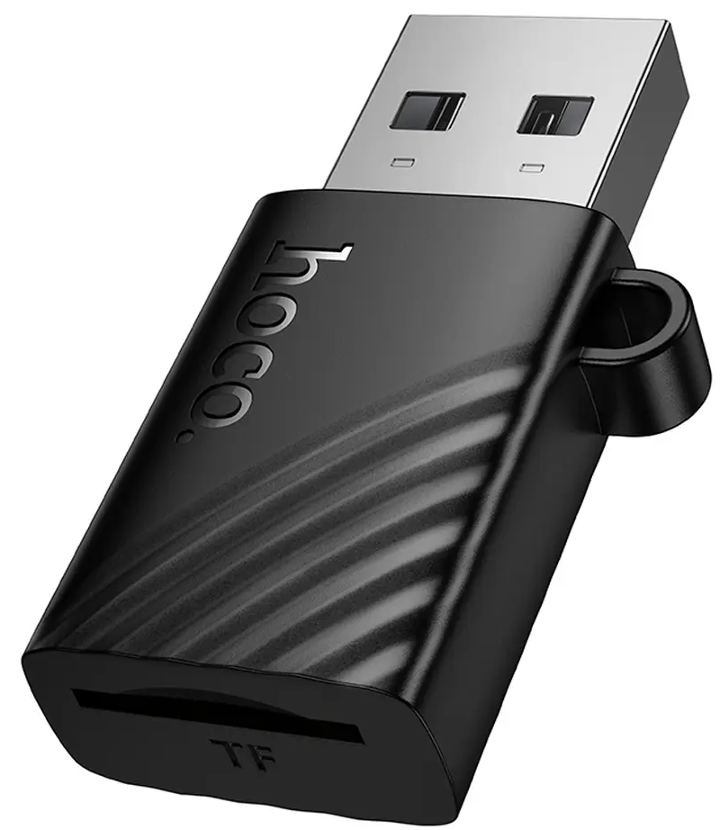 Lettore di Schede USB HOCO HB53, microSD, Nero