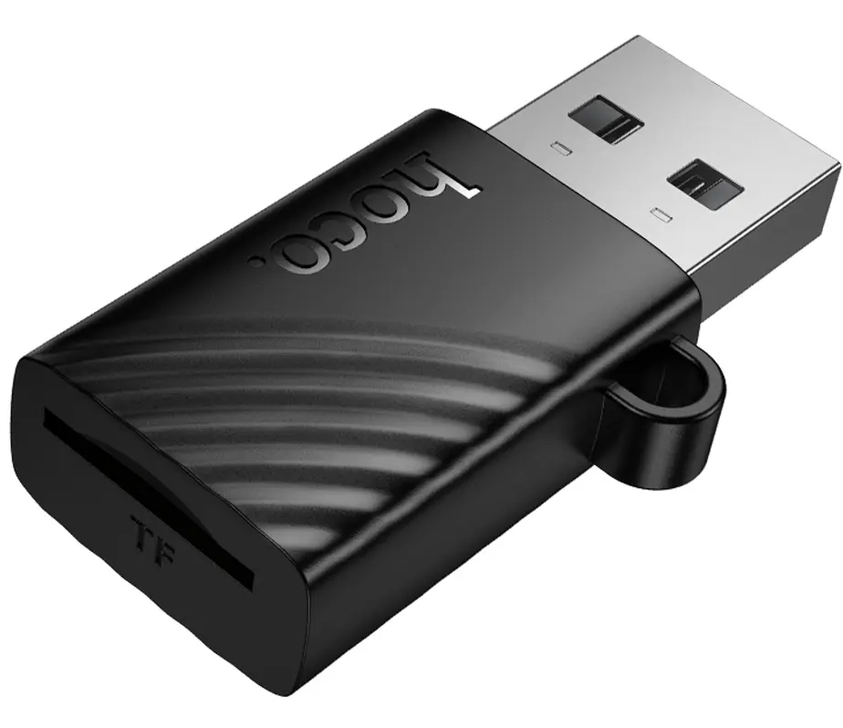 Lettore di Schede USB HOCO HB53, microSD, Nero