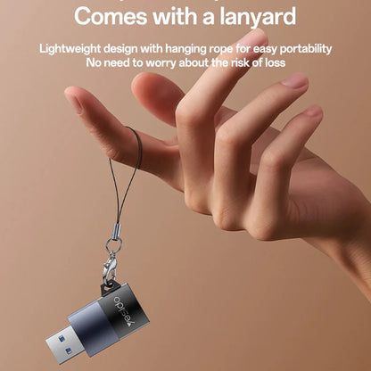 Lettore di schede USB Yesido GS36, microSD, Nero