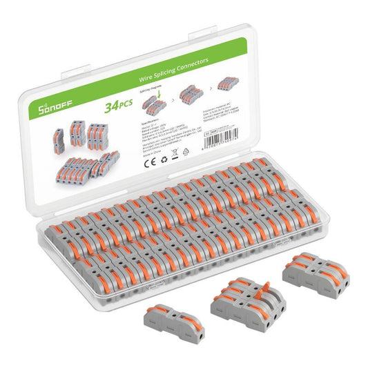 Connettore di Giunzione Fili Sonoff D1-1, Set 34 pezzi