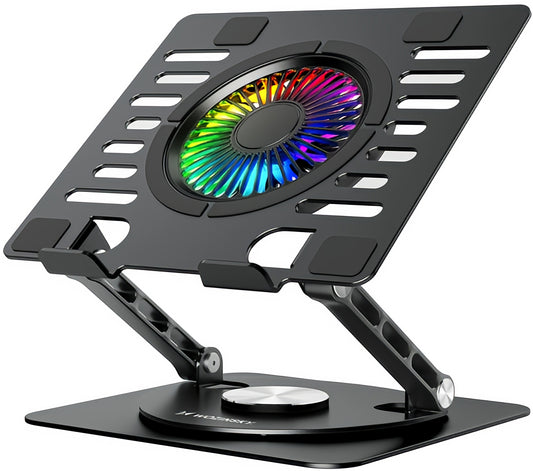 Supporto di raffreddamento WZK CoolBase per laptop da 10 a 16 pollici, RGB, nero