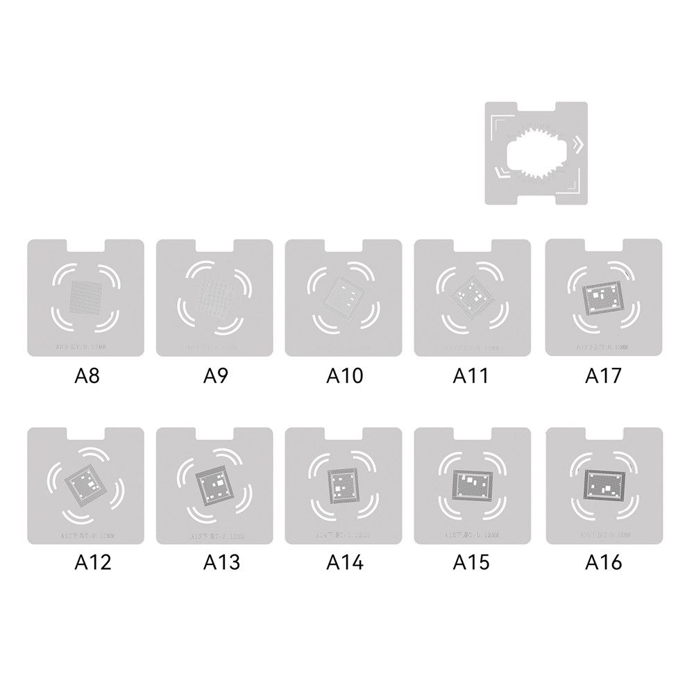 Tappetino di servizio RF4 RF-PO32 con Rete BGA (Modello A8 - A17), 50cm x 20cm