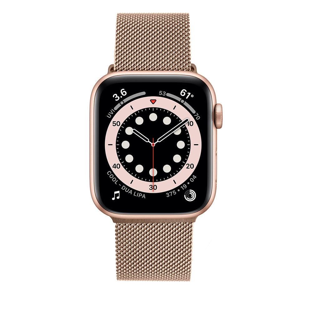 Cinturino Fixed Mesh per Apple Watch 42mm / 41mm / 40mm / 38mm Series, Oro Rosa