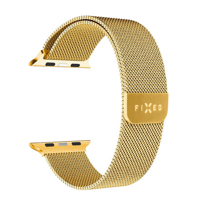 Fixed Mesh Strap for Apple Watch 49mm / 46mm / 45mm / 44mm / 42mm Series, Gold