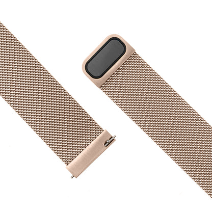 Cinturino Fixed Mesh per Huawei Watch / Garmin Watch Series, 18mm, Rosa Oro