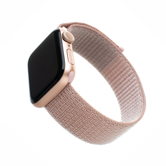 Cinturino Fixed Nylon per Apple Watch 49mm / 46mm / 45mm / 44mm / 42mm Series, Rosa Dorato
