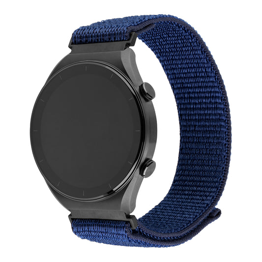 Cinturino Fixed Nylon Sporty per Samsung Galaxy Watch / Huawei Watch Series, 20mm, Blu Scuro