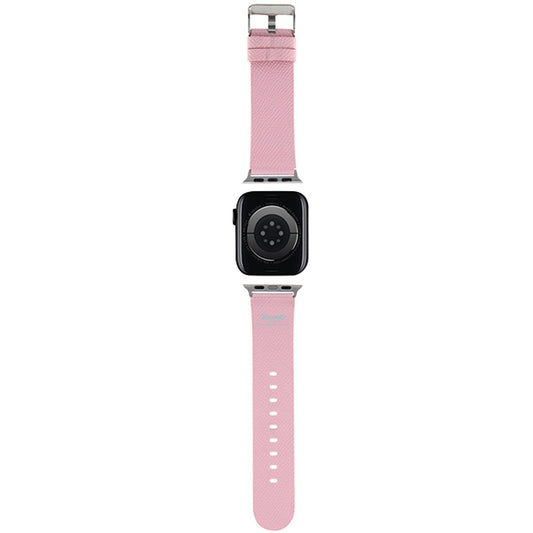 Cinturino Hello Kitty Leather Kitty Head per Apple Watch 42mm / 41mm / 40mm / 38mm Series, Rosa
