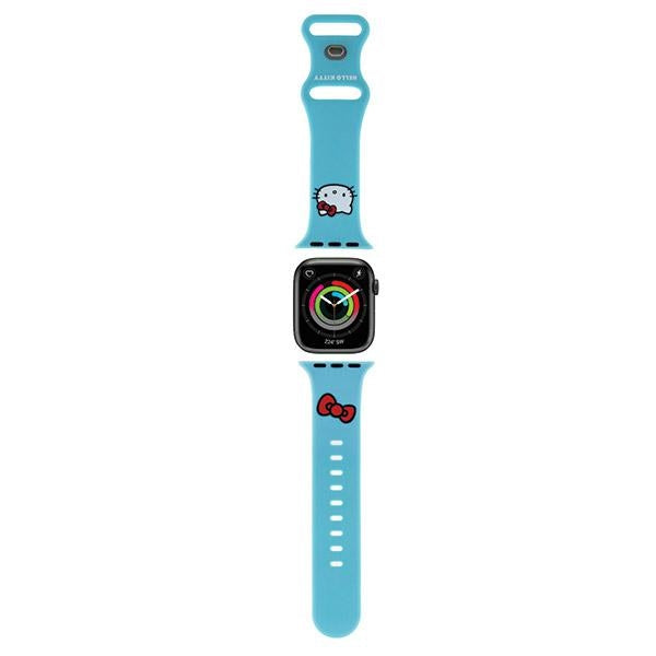 Cinturino Hello Kitty Silicone Kitty Head per Apple Watch 42mm / 41mm / 40mm / 38mm Series, Blu