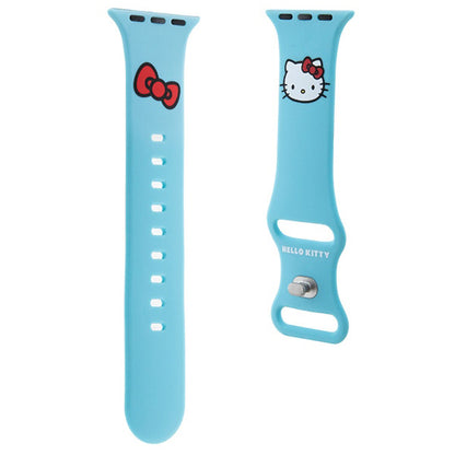 Cinturino Hello Kitty Silicone Kitty Head per Apple Watch 42mm / 41mm / 40mm / 38mm Series, Blu