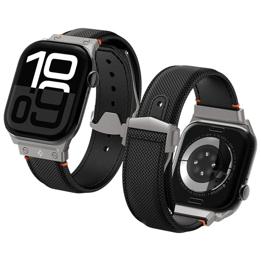 Cinturino Spigen Classic Fit per Apple Watch 49mm / 46mm / 45mm / 44mm / 42mm Series, Nero AMP09304