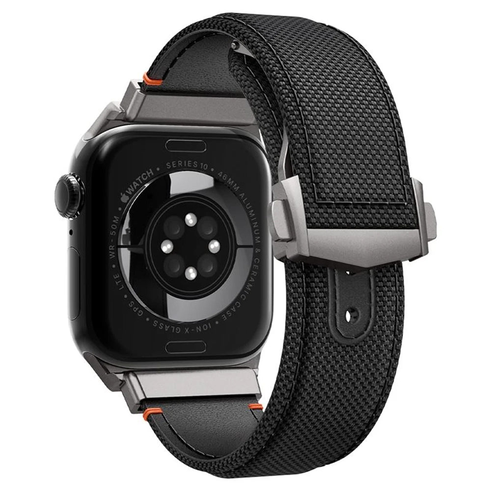 Cinturino Spigen Classic Fit per Apple Watch 49mm / 46mm / 45mm / 44mm / 42mm Series, Nero AMP09304