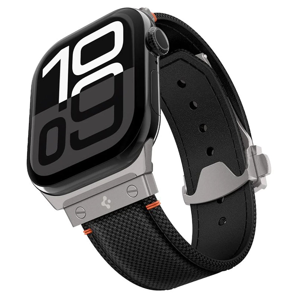 Cinturino Spigen Classic Fit per Apple Watch 49mm / 46mm / 45mm / 44mm / 42mm Series, Nero AMP09304