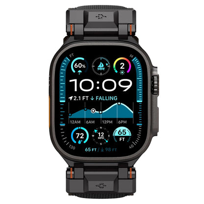 Cinturino Spigen DuraPro Armor per Apple Watch 49mm / 46mm / 45mm / 44mm / 42mm Series, Nero AMP06065