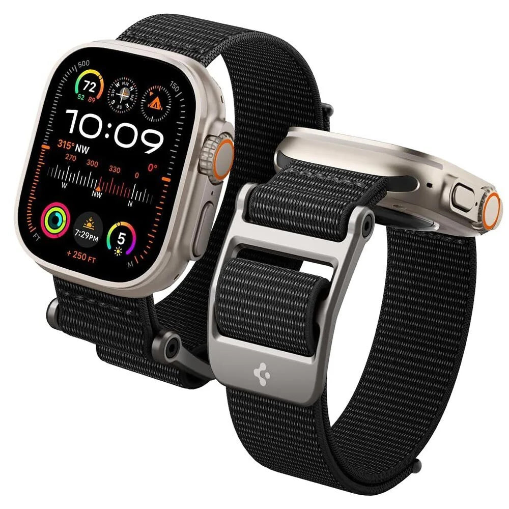 Cinturino Spigen DuraPro Flex per Apple Watch 49mm / 46mm / 45mm / 44mm Series, Nero AMP02465