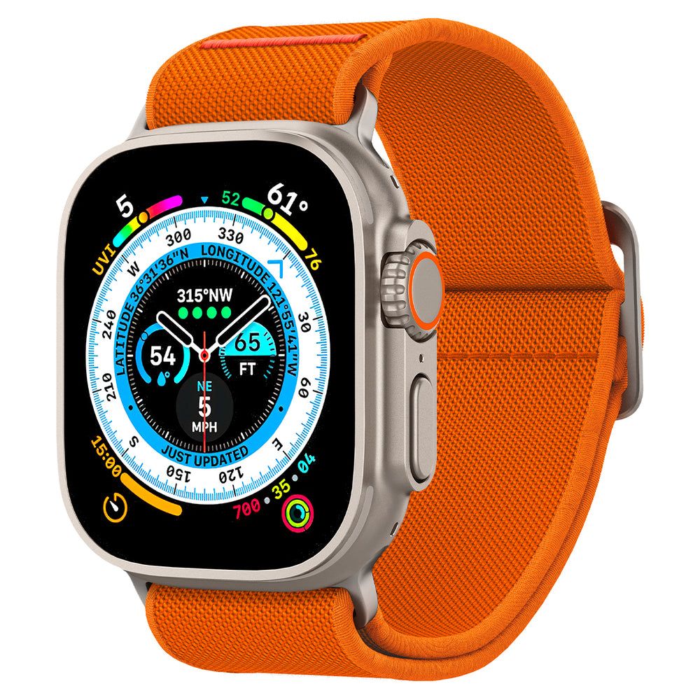 Cinturino Spigen Fit Lite Ultra per Apple Watch 49mm / 46mm / 45mm / 44mm / 42mm Series, Arancione