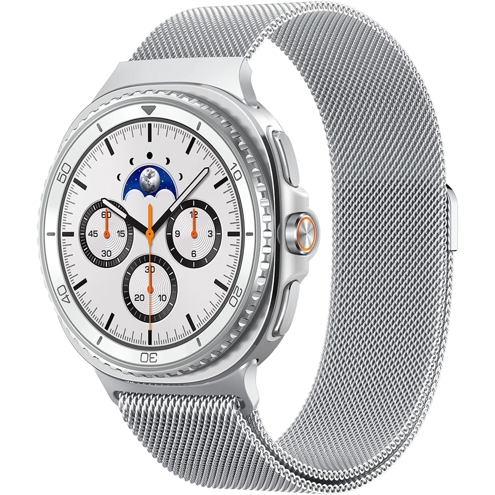 Cinturino Spigen Metal Fit per Samsung Galaxy Watch9 / Watch8 / Watch8 Classic Series, Argento AMP10121
