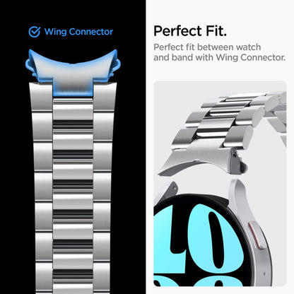 Spigen Modern Fit Band for Samsung Galaxy Watch6 44mm, Silver AMP06498