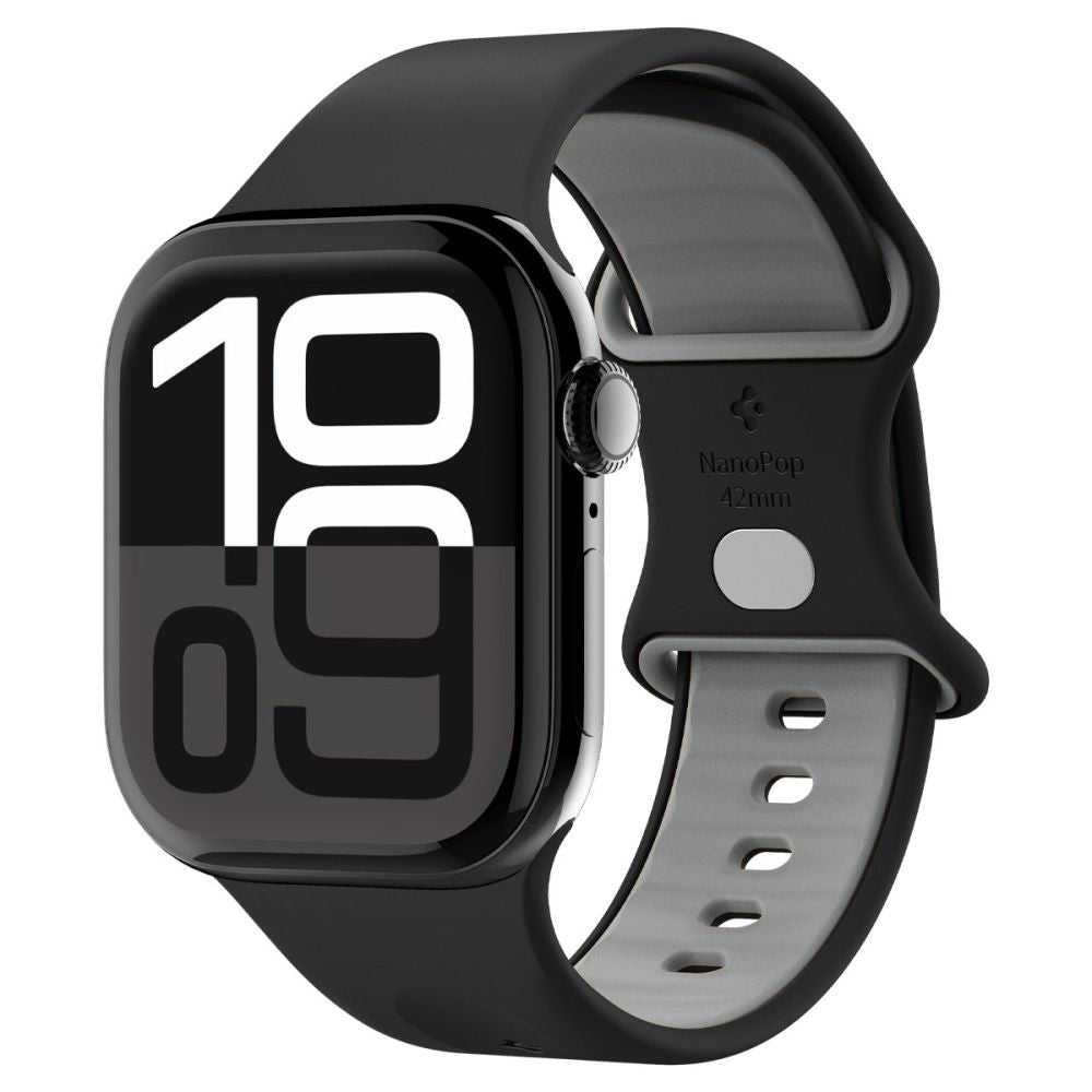 Cinturino Spigen Nano Pop per Apple Watch 42mm / 41mm / 40mm / 38mm Series, Nero AMP09324